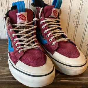 - Vans Sk8-Hi MTE-2 Sneakers Pomegranate Leopard size 6.5 mens 8 Womens